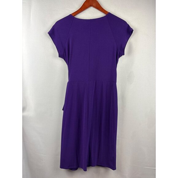 Tiana B. Womens Purple Wrap Dress PS - Picture 6 of 6